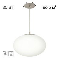 Встроенный подвесной светильник 28 см, Citilux RON CL941E28R1, матовый хром