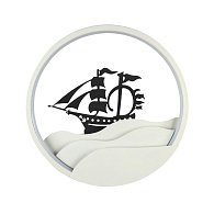 Бра 28*7*28 см, LED 18W, 3000 / 6500К, Белый, Черный LED4U L7399-280 WH