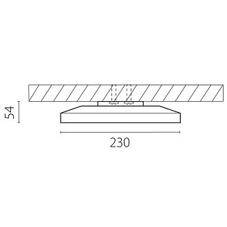 Светильник *23*5,4 см, *12W, 4000K, Lightstar Arco Eco 225720, Белый