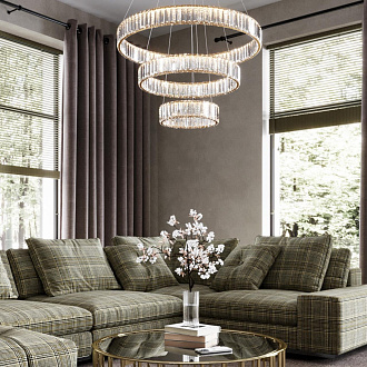 Светильник 70 см, 88W, 4000K Odeon Light Vekia 5015/88L, золото
