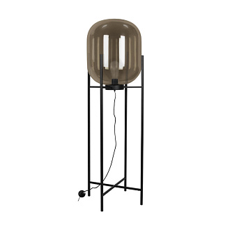 Торшер 160 см, Loft IT 10195F/1600 Amber Oda, черный-янтарный