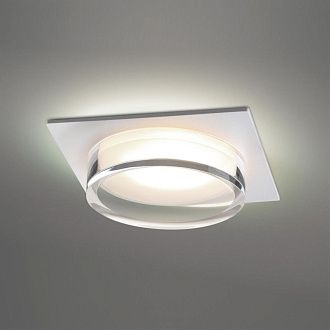 Светильник встраиваемый 10,5 см, GX53, Novotech Gem 371027, белый