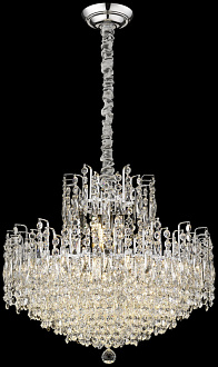 Подвесная люстра 60*60*135 см, 16*E14, 640W, Wertmark  WE154.16.103 хром