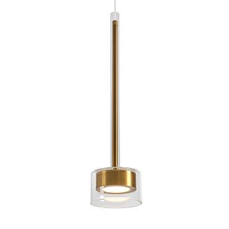 Подвесной светильник *10*64-252 см, 1*LED*6W, 3000K, Freya  FR5633PL-L6BS, Латунь