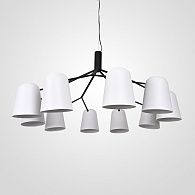 Подвесная люстра SKYM D105 105*105*60 см, 10*E14*40W, ImperiumLoft SKYM01, Чёрный
