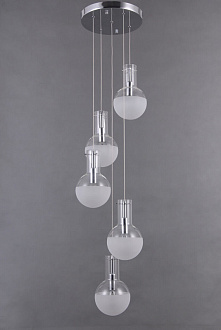 Подвесной светильник  25*120 см, 5*E14 хром Vele Luce Cesare VL1913P05