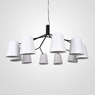 Подвесная люстра SKYM D105 105*105*60 см, 10*E14*40W, ImperiumLoft SKYM01, Чёрный