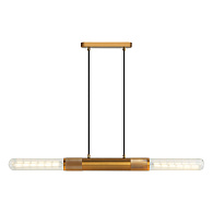 Линейно-подвесной светильник Lussole LSP-8789, 94*20 см, бронзовый
