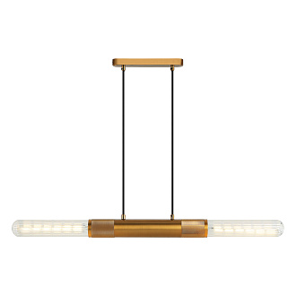 Линейно-подвесной светильник Lussole LSP-8789, 94*20 см, бронзовый
