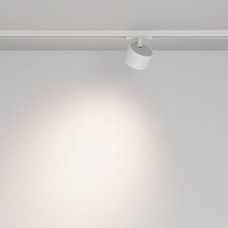 Трековый однофазный светильник 8 см, Maytoni Glare TR225-1-GX53-W, белый