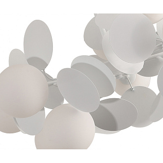 Подвесная люстра Kink Light Матиас 074160-10,01(01), диаметр 67 см, белый