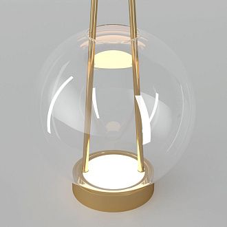 Настольный светильник 20*20*32 см, LED*6W, 3000K, Eurosvet Frasco 80507/1, латунь, a069347