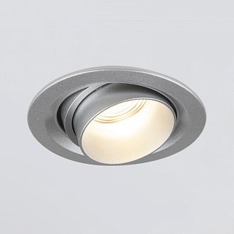 Встраиваемый светодиодный светильник с регулировкой угла освещения 9920 LED 15W 4200K серебро Elektrostandard
