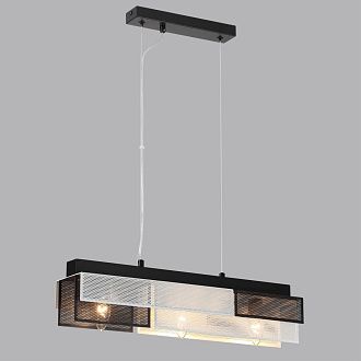 Светильник подвесной 11*51*167 см, 3*E14 Lumion DANA 8004/3A черный, белый