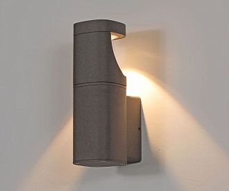 Фасадный светильник 21 см, 12W, 3000K, Kink Light Кальт 09315,16, серый