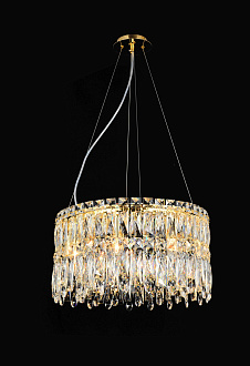 Люстра Ø500 x H260(1200), мм, 8 x 40W (320W), H GOLD (Золото) NewRgy F50-ф500*H260 H GOLD