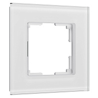 Рамка на 1 пост Senso Werkel W0013101, белый-стекло