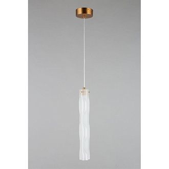 Подвесной светильник 6*55-180 см, 1*LED, 6W, 3000K, Aployt Dzhosi APL.326.16.01, латунный