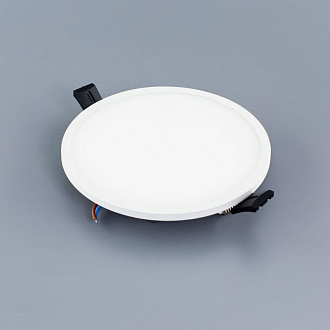 Светильник, 14 см, 15W, 4000К, белый, дневной свет, Citilux Омега CLD50R150N, встраиваемый LED, вр 12,5 см