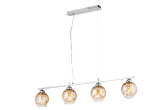 Люстра L930 x W120 x H170(1000), мм, 4*40W (160W), CHROME (Хром) Sfera Sveta 85694/4LP CHROME
