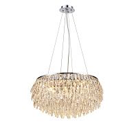 Люстра Ø600 x H300(1200), мм, 12*40W (480W), CHROME (Хром) NewRgy NWK133-ф600*H300(1200) CHROME