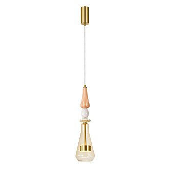 Подвесной светильник 48*13 см, 1*LED, 8W, 3000K Arte Lamp Coral A2405SP-8YL, Латунь