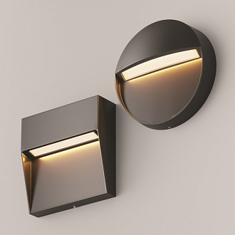 Подсветка для лестниц 11*11 см, LED 3W, 3000К, Черный Maytoni Mane O047SL-L3B3K