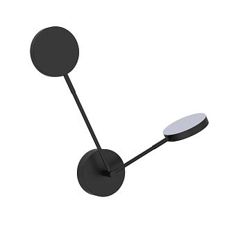 Бра 37*45,5 см, 2*LED, 6W, 4000K, Favourite Vorago 4631-2W, черный матовый