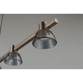 Подвесная люстра 117*9*30-130 см 30W, 4000K, Aployt Rezeda APL.788.03.06, серый