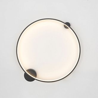 Настенный светильник 60 см, 26W, 3000-6000K, Crystal Lux REAL AP26W LED BLACK, черный