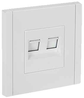 Розетка двойная RJ11+RJ45 кат.5E FP235 белый IEK FORTE&PIANO, FP-KT20-O-1-K01
