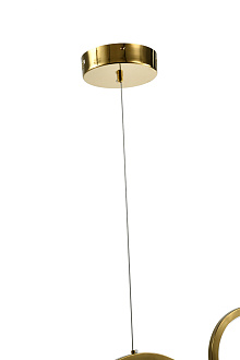 Светильник подвесной 30/20*120*30 см, LED 65W 4000K золото Zortes Osty ZRS.1209.04
