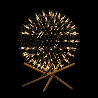 Светодиодный торшер 61 см, 48W, 3000K LOFT IT Raimond 9027-61F хром, дерево