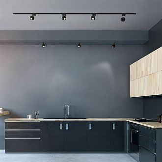 Встраиваемый светодиодный светильник черный 9926 LED Elektrostandard