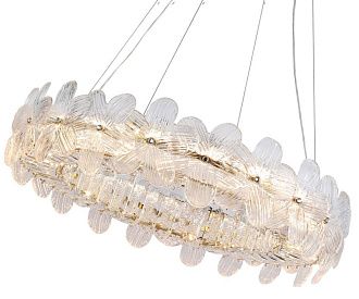 Подвесная люстра 60 см, 120W, 3000K, 24 м2 Kink Light Лиона 07600-60A,36, латунь