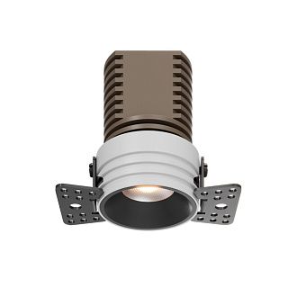 Встраиваемый светильник 4 см, 7W, 3000K, Maytoni Technical Mini DL059-7W3K-TRS-B, черный