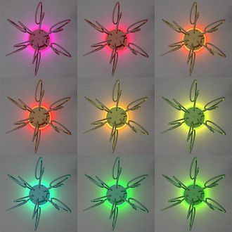 Светильник 62 см, 100W, 3000-5500K, Citilux SALMA SMART CL224A162 RGB LED, золото