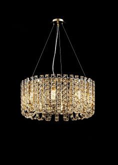 Люстра Ø600 x H280 (1200), мм, 8*40W (320W), H GOLD (Золото) NewRgy NW082-ф600*H280(1200) H GOLD