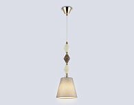 Подвесной светильник с абажуром **144,5- см, 1*E14*40W, K, Ambrella Light High Light LH75405, золото