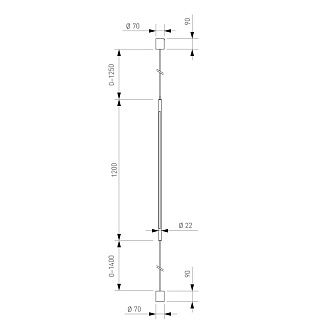 Подвесной светодиодный светильник с утяжелителем 2 см, 18W, 3000K, Eurosvet Thrust 604051 LED, черный