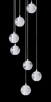 Светильник подвесной 30 см, Crystal Lux GASPAR SP9 D300 WHITE Белый