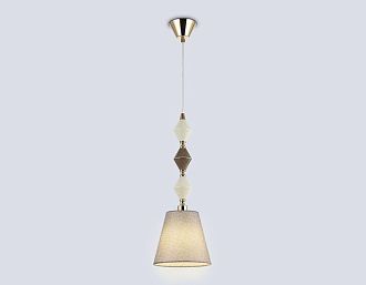 Подвесной светильник с абажуром **144,5- см, 1*E14*40W, K, Ambrella Light High Light LH75405, золото