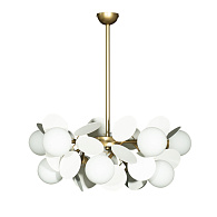 Подвесная люстра Loft IT Matisse 10008/10 white, диаметр 67 см, золото-белый