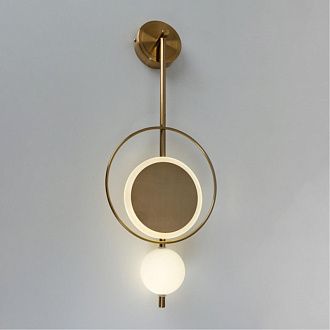 Бра 58 см, 7W, 4000K, Arte Lamp Polaris A2604AP-7GO, золото