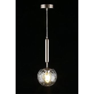 Подвесной светильник 15*50-150 см, 1*E27, 60W, Aployt Lora APL.728.16.01, никель