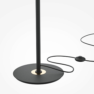 Торшер 160 см, 24W, 3000K, Maytoni Dress code MOD348FL-L24BBS3K, черный-латунь