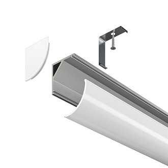 Алюминиевый профиль  Накладной 2000*16*16 мм Maytoni Technical Led Strip ALM008S-2M Серебро, цена за штуку