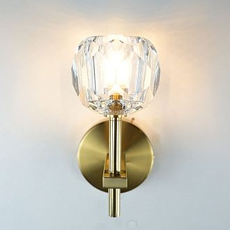 Бра Boule de Cristal Single Sconce Brass 22*11*22 см, 1*G9*40W, ImperiumLoft 44.234, Латунь