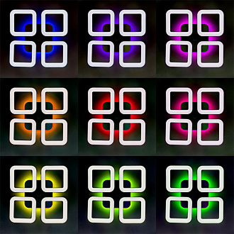Светильник 55 см, 60W, 3000-5500К с Алисой Citilux Паркер Смарт CL225A240E RGB, белый