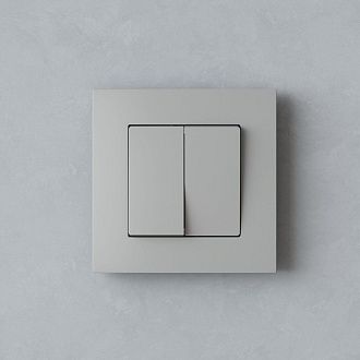 W0012917 Рамка на 1 пост Slab, дымчатый софт Werkel, 4690389218392